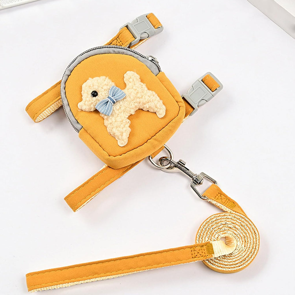 Dog Harness and Leash Dog Backpack Harness with Leash Dog Harness Backpack Cat Harness Pull Puppy Harness Backpack