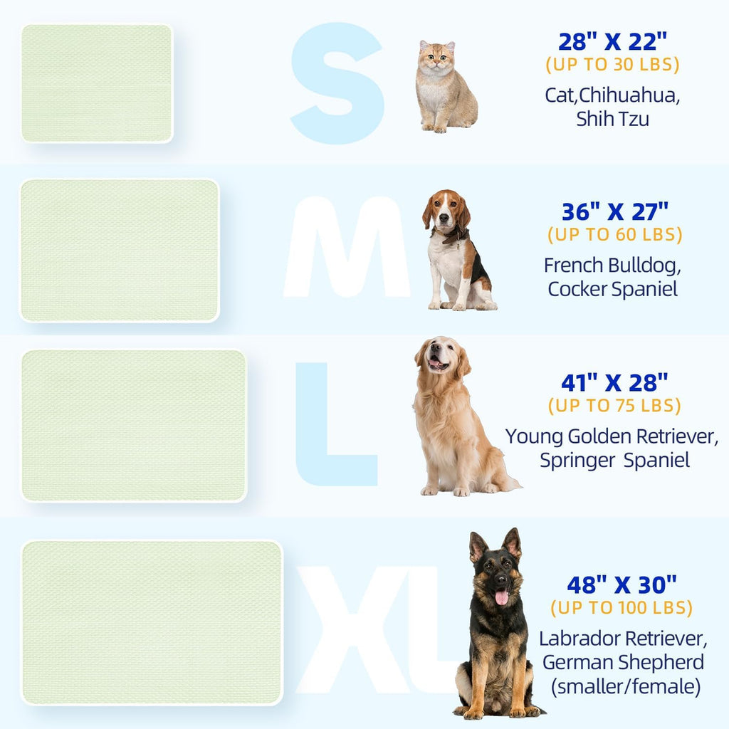 Mora Pets Dog Cooling Mat Instant Pet Cooling Pad Bed for Large Dogs & Cats