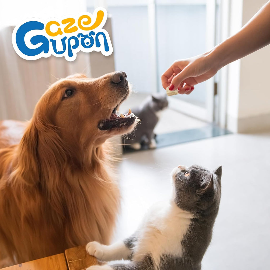 gazeupon Freeze Dried Chicken Dog & Cat Treats, Single Ingredient