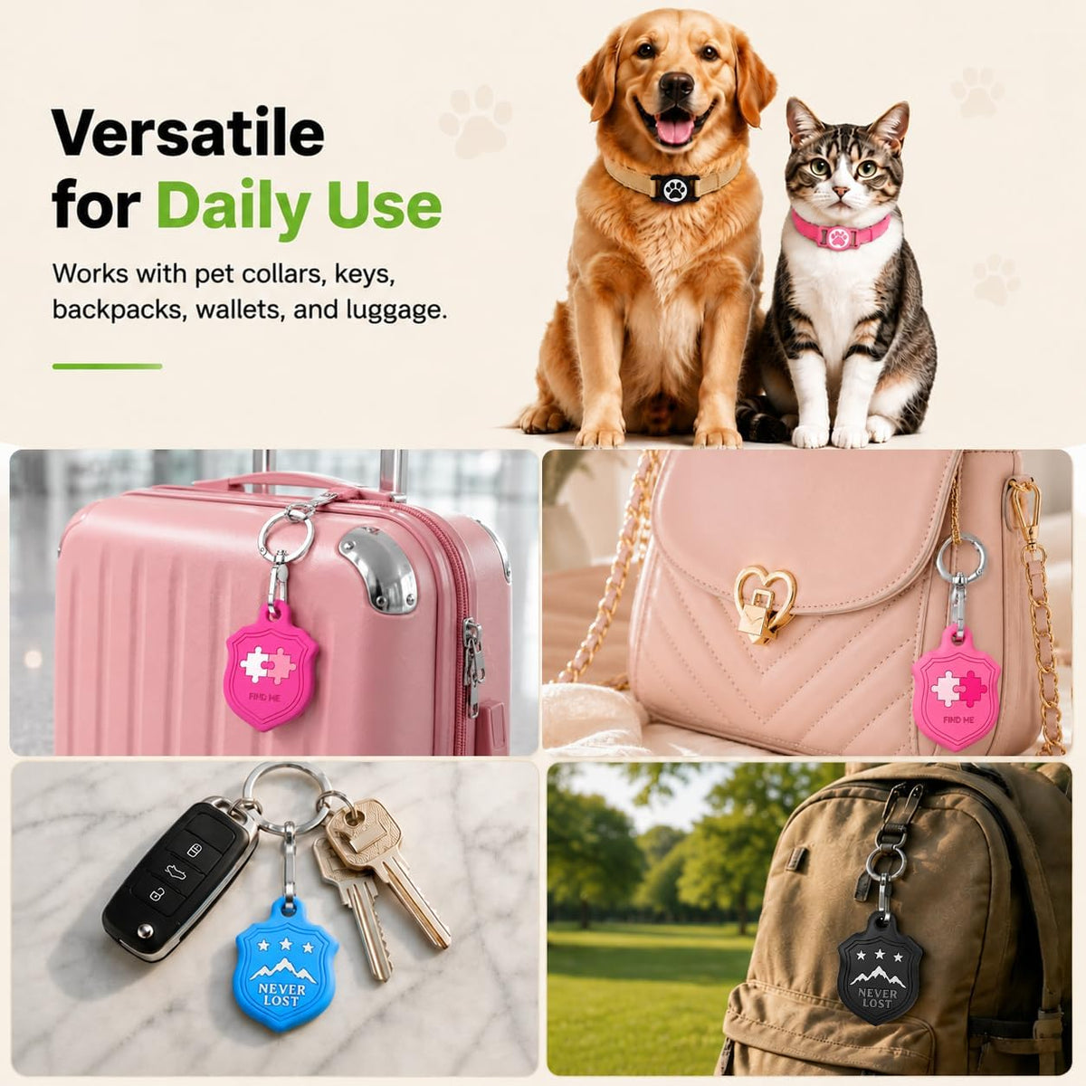 Dog Tracker Collar iOS & Android, 2026 GPS Pet Tracker for Dogs and Cats