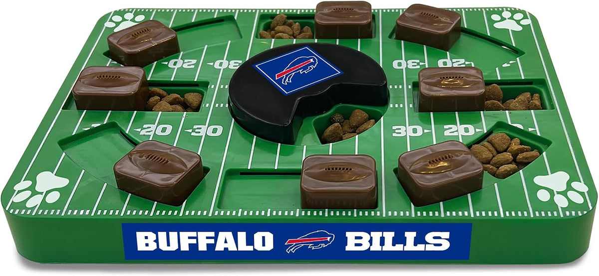 Pets First NFL Buffalo Bills Puzzle Toy for Dogs, Slow Feeder Board for Pets, Interactive Doggie Treat Toy