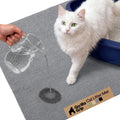 GORILLA GRIP Cat Litter Mat, Soft Felt Scatter Catcher, 24x17, Gray