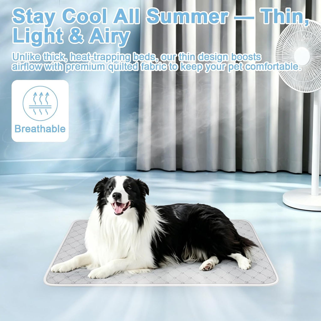 Cooling Mat for Dogs Cats,Pet Dog Cooling Mat Blanket for Dogs,36x24, Grey