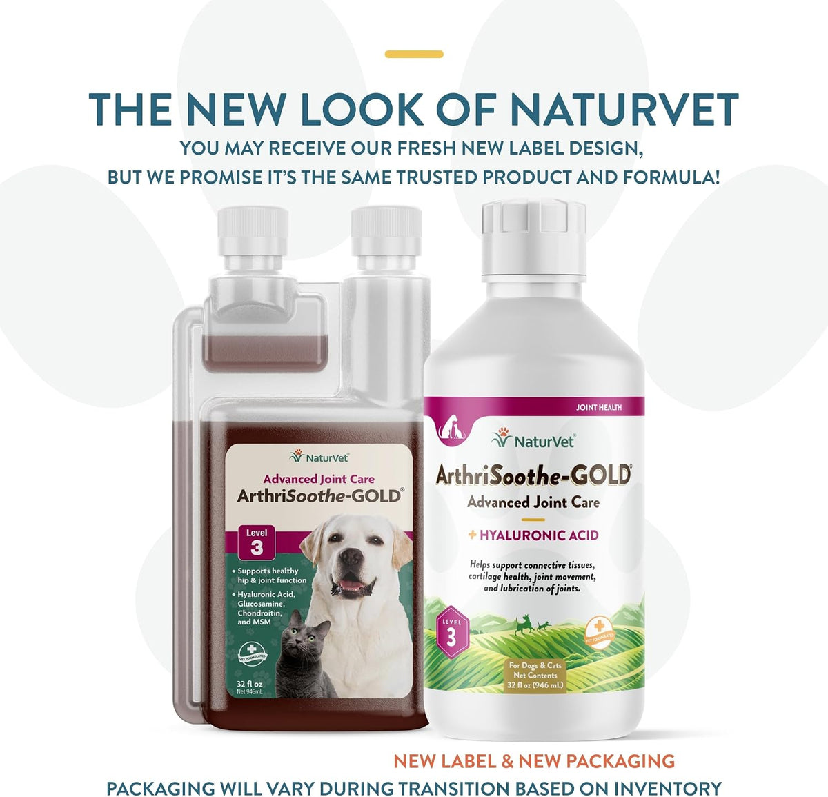 NaturVet ArthriSoothe-Gold Level 3 Advanced Joint Care for Dogs - 32 oz
