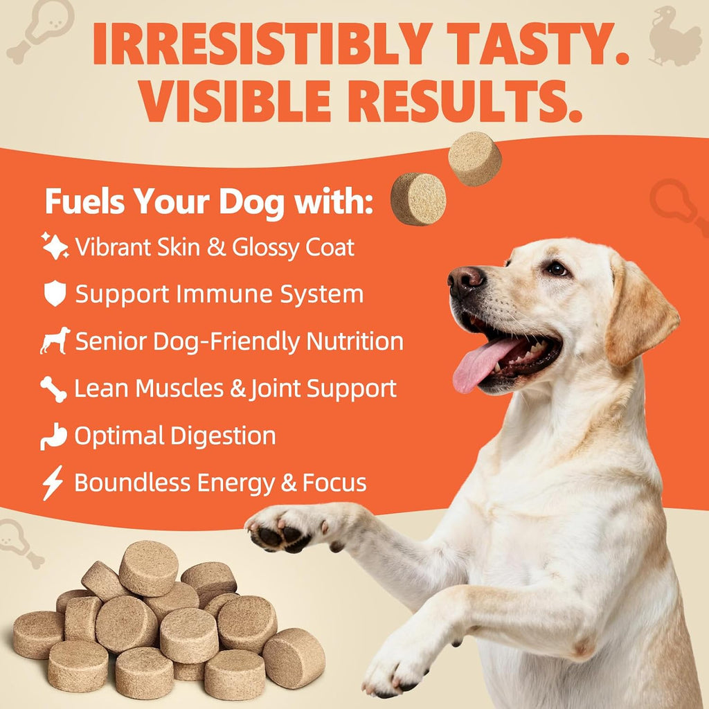 MAJOR PETS Freeze Dried Turkey Dog Training Treats, 10oz, 120+ Treats