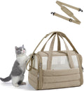 BAGSMART Cat Carrier Soft-Sided Puffy Quilted Collapsible Pet Travel Bag