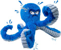 LEGEND SANDY Tough Dog Toys, Stuffed Chew Large Dog Toys to Keep Them Busy, Interactive Squeaky Tug of War Doggie Toy, Crinkle Blue Octopus | Interactive Tug of War Puppy Toys, Crinkle Stuffed Octopus for Small Medium and Large Breeds, Birthday Gift fo...