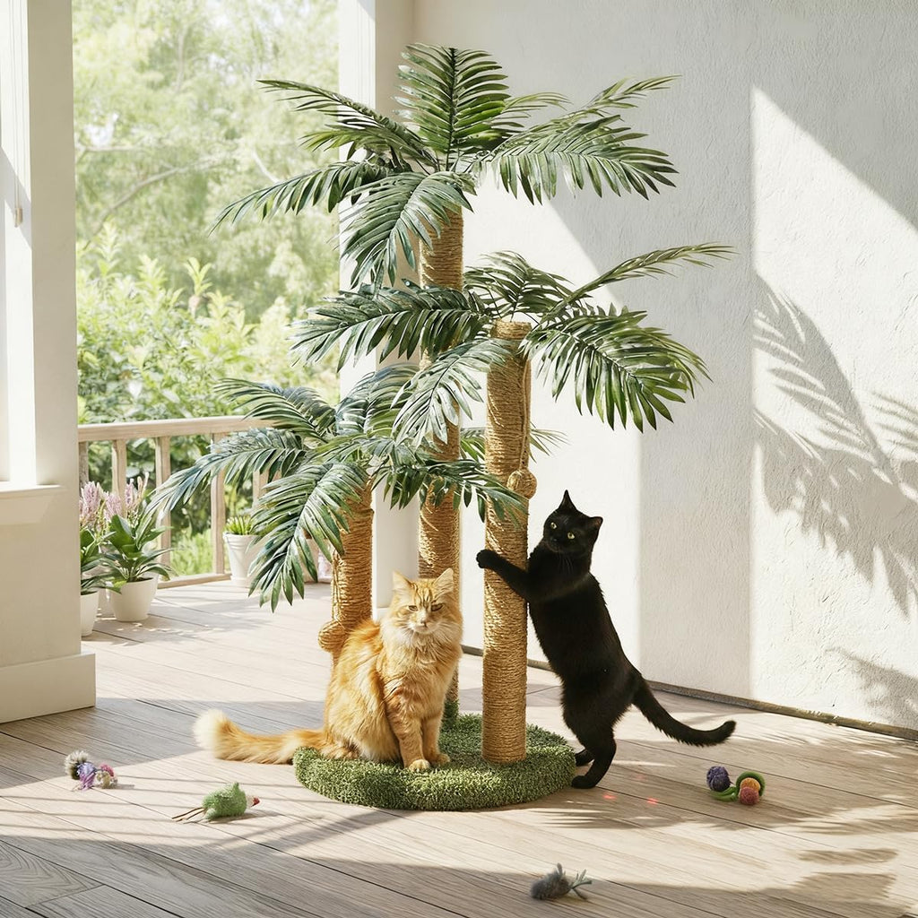 LEMONDA 31.5Inch Palm Tree Cat Scratching Post