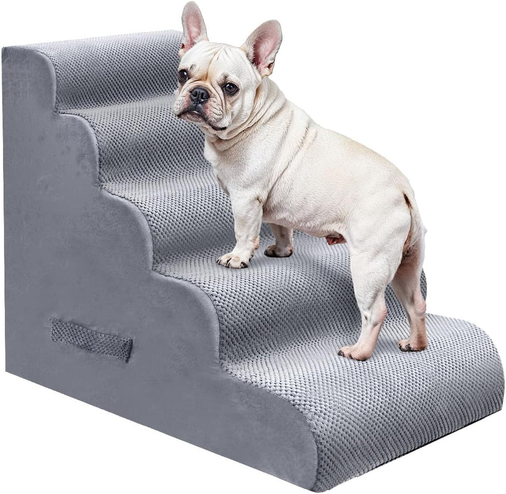 PAWSCRAT 5-Step Pet Stairs for High Beds & Sofas, 22.8''H Dog Stairs