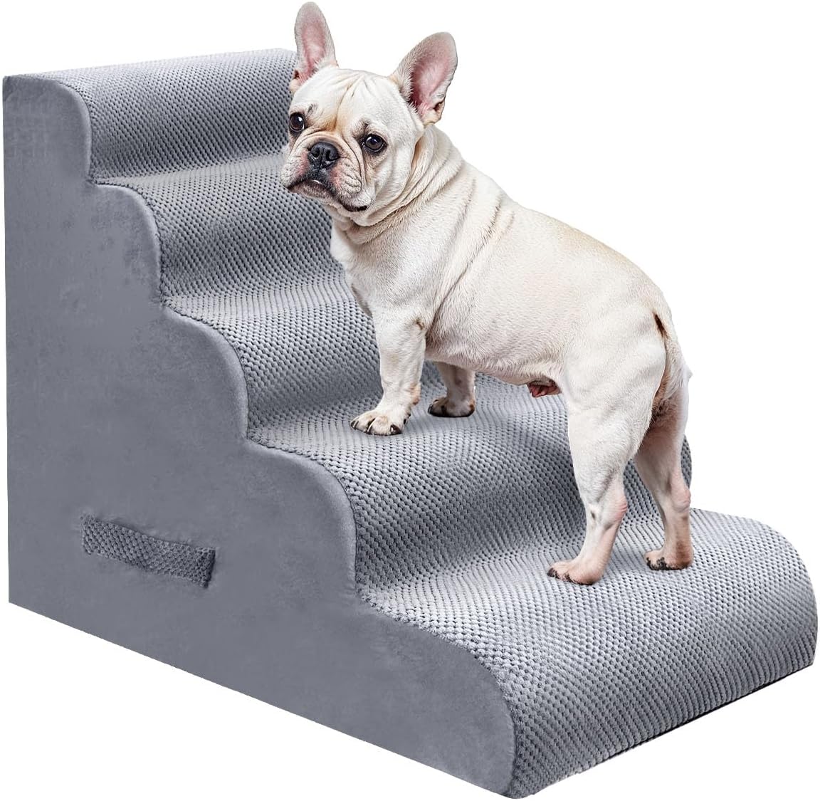 PAWSCRAT 5-Step Pet Stairs for High Beds & Sofas, 22.8''H Dog Stairs