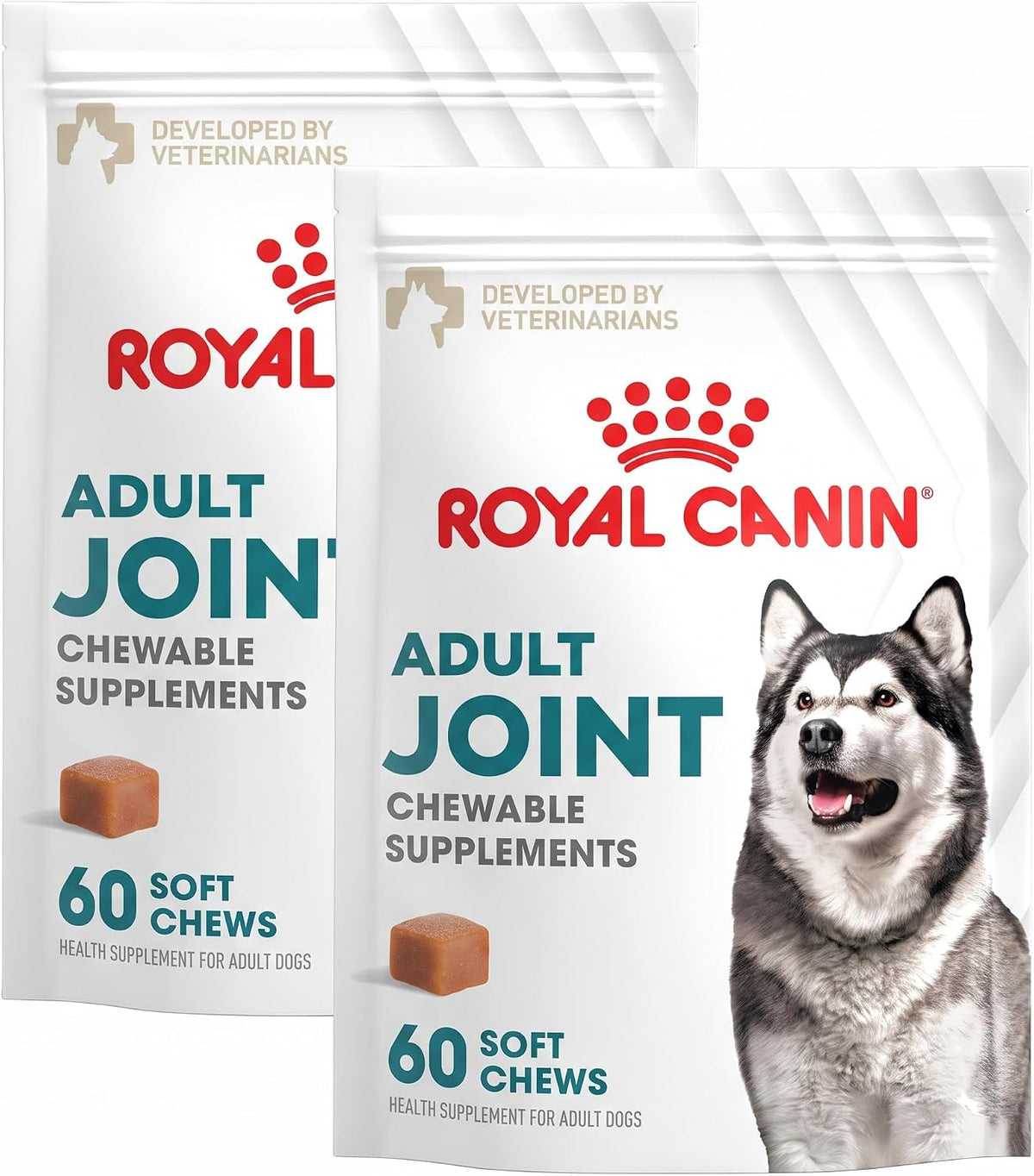 Royal Canin Joint Dog Supplement Soft Chews for Adult Dogs, 60 Count (Pack of 2)