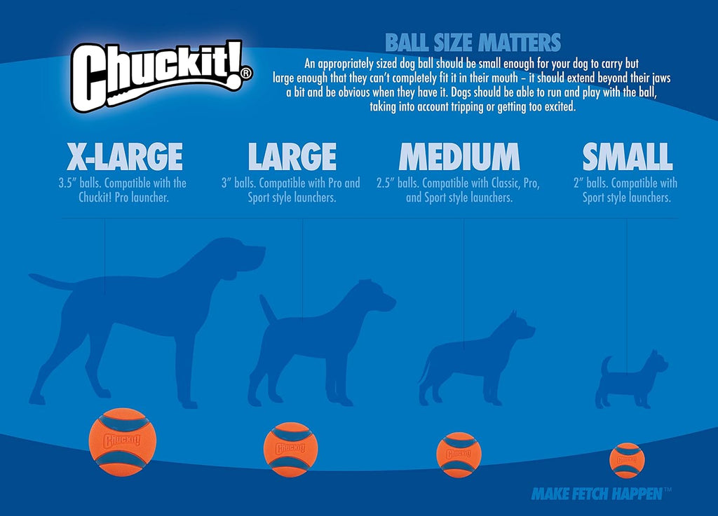 Chuckit! Air Fetch Ball Dog Toy, Medium (2.5 Inch Diameter), for Dogs 20-60 lbs, Ball - Medium,2 Count (Pack of 12)