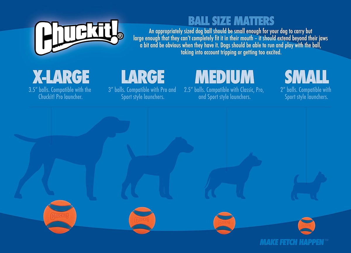 Chuckit! Air Fetch Ball Dog Toy, Medium (2.5 Inch Diameter), for Dogs 20-60 lbs, Ball - Medium,2 Count (Pack of 12)
