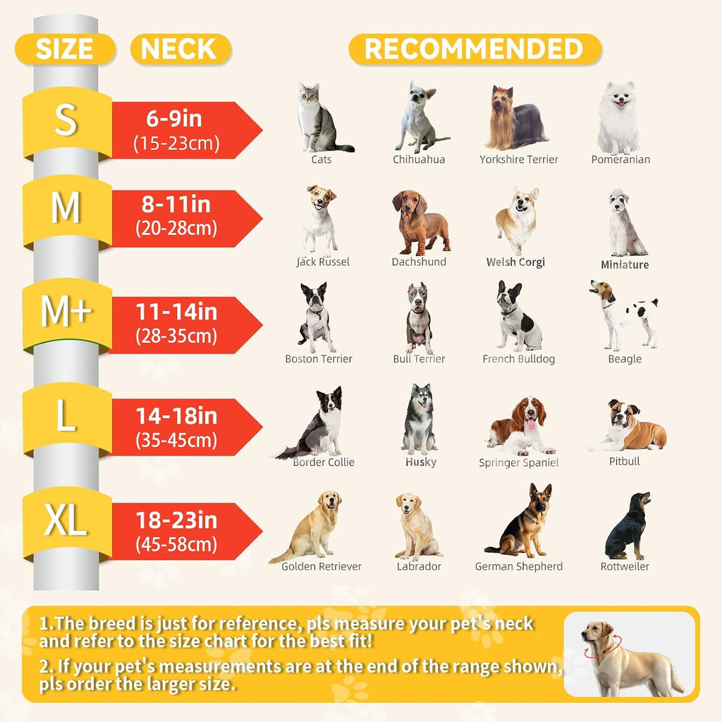 Upgraded Inflatable Dog Cone Collar to Stop Licking, Soft Dog Donut Collar