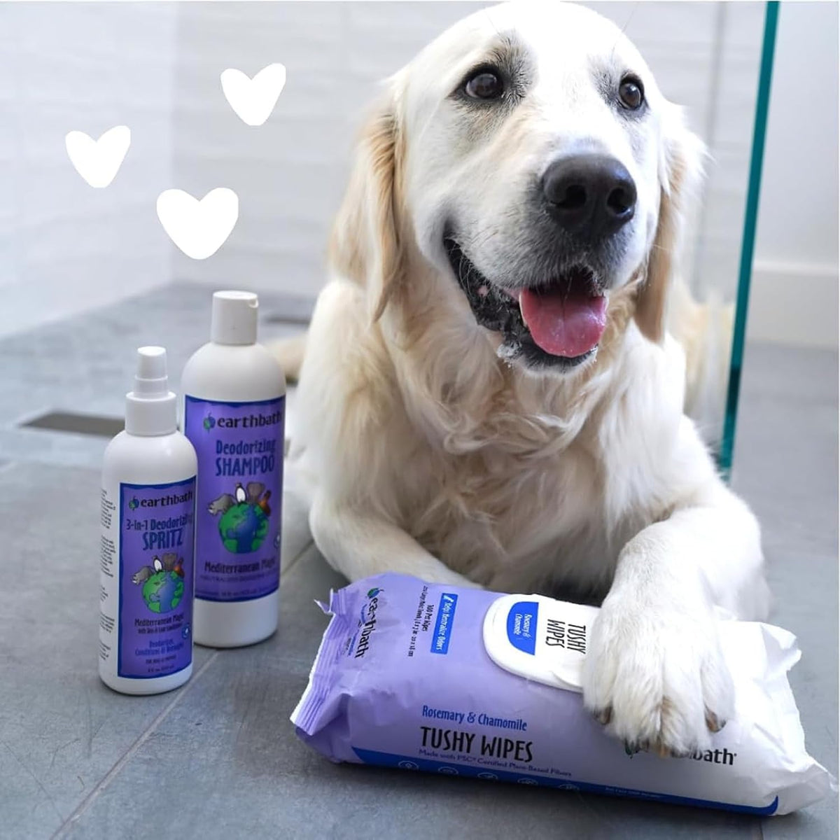 earthbath Rosemary 3-in-1 Dog Deodorizing Spray - 8 oz (1 Pack)