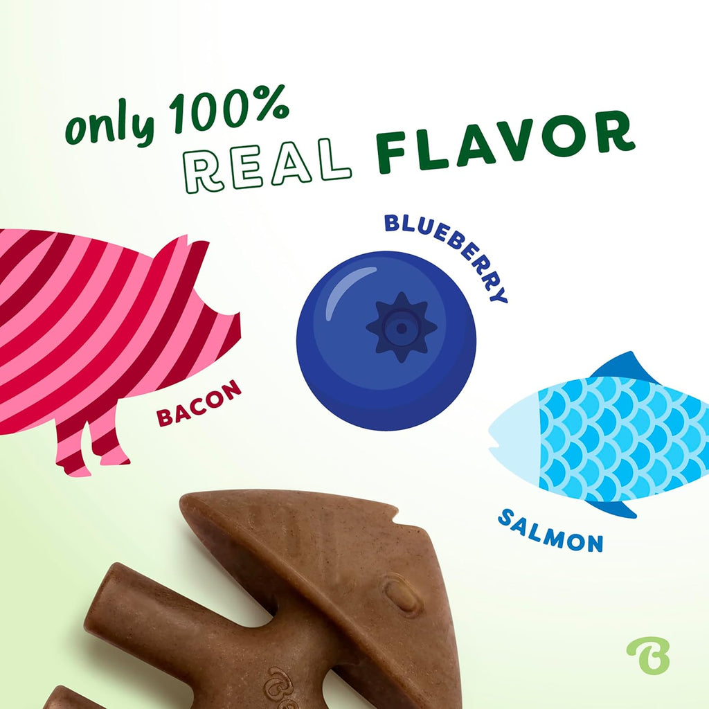 Benebone Blueberry Small 4-Pack Dog Toys, Under 30 lbs