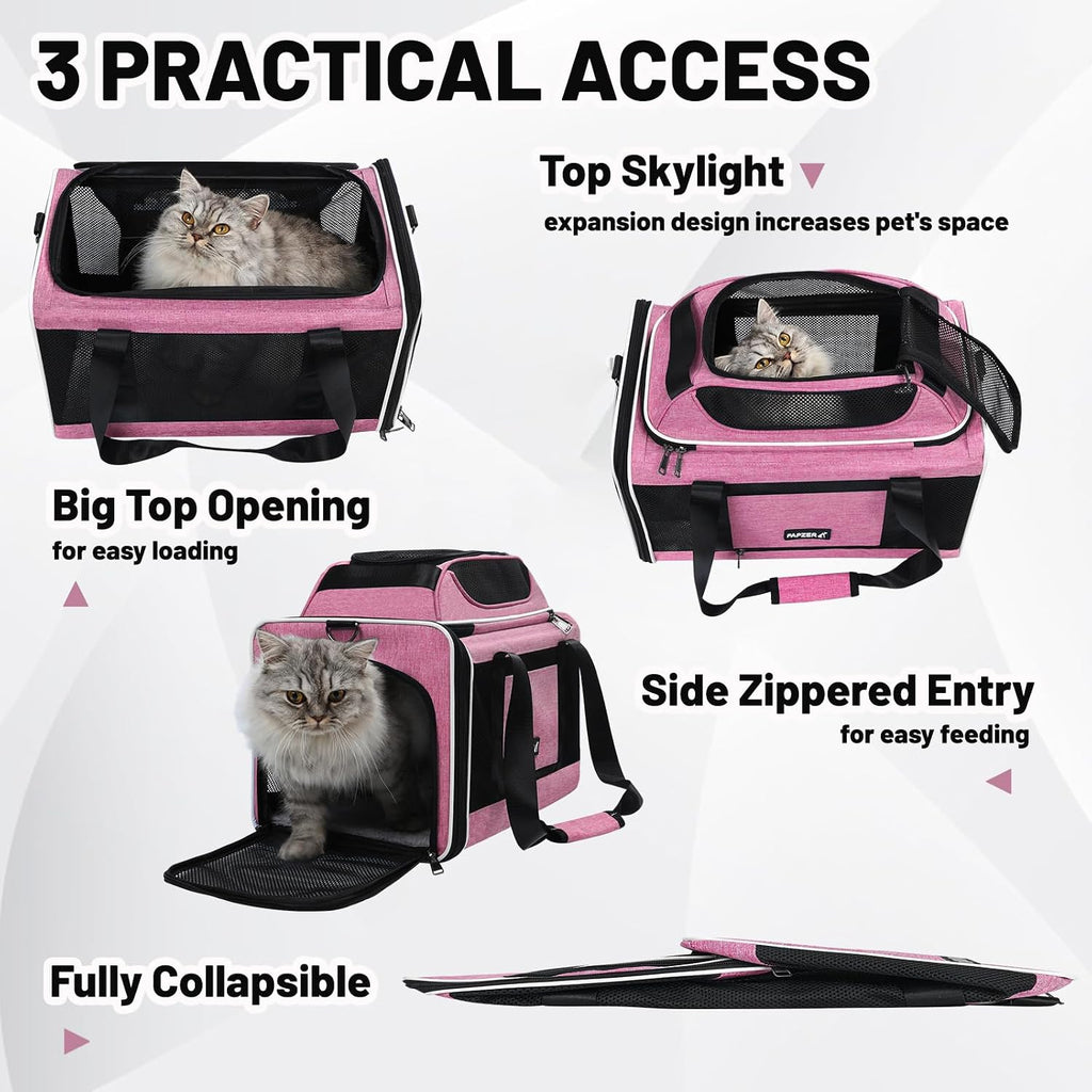Top-Expandable Cat Carrier 18x11x11, United Delta American Airline Approved