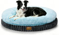 ClevaHome Orthopedic Dog Bed for Large Medium Dogs, 36in Ice Blue