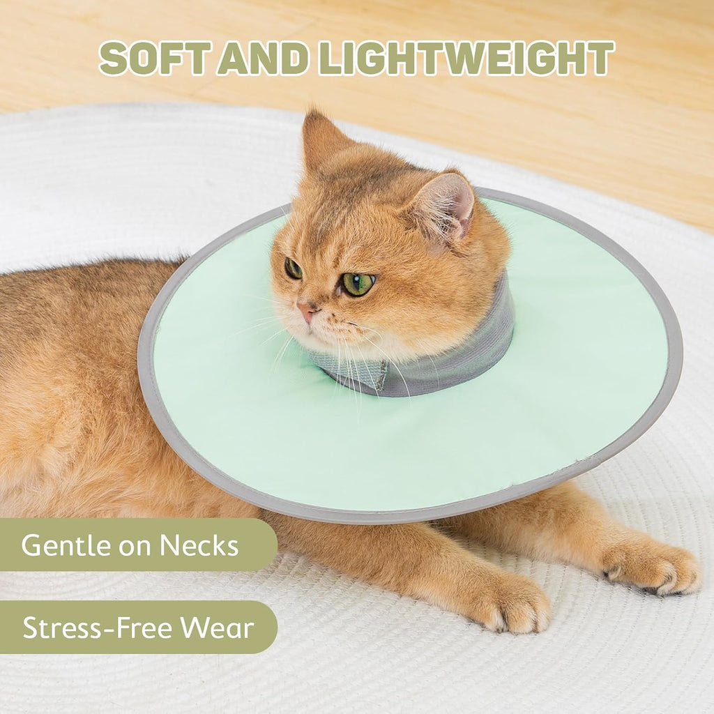 Avont Lightweight Waterproof Foldable Cone, Soft E-Collar - S Green