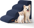 Aodisman Dog Steps for Bed or Couch,4-Step Pet Stairs Ramp for Small Dogs