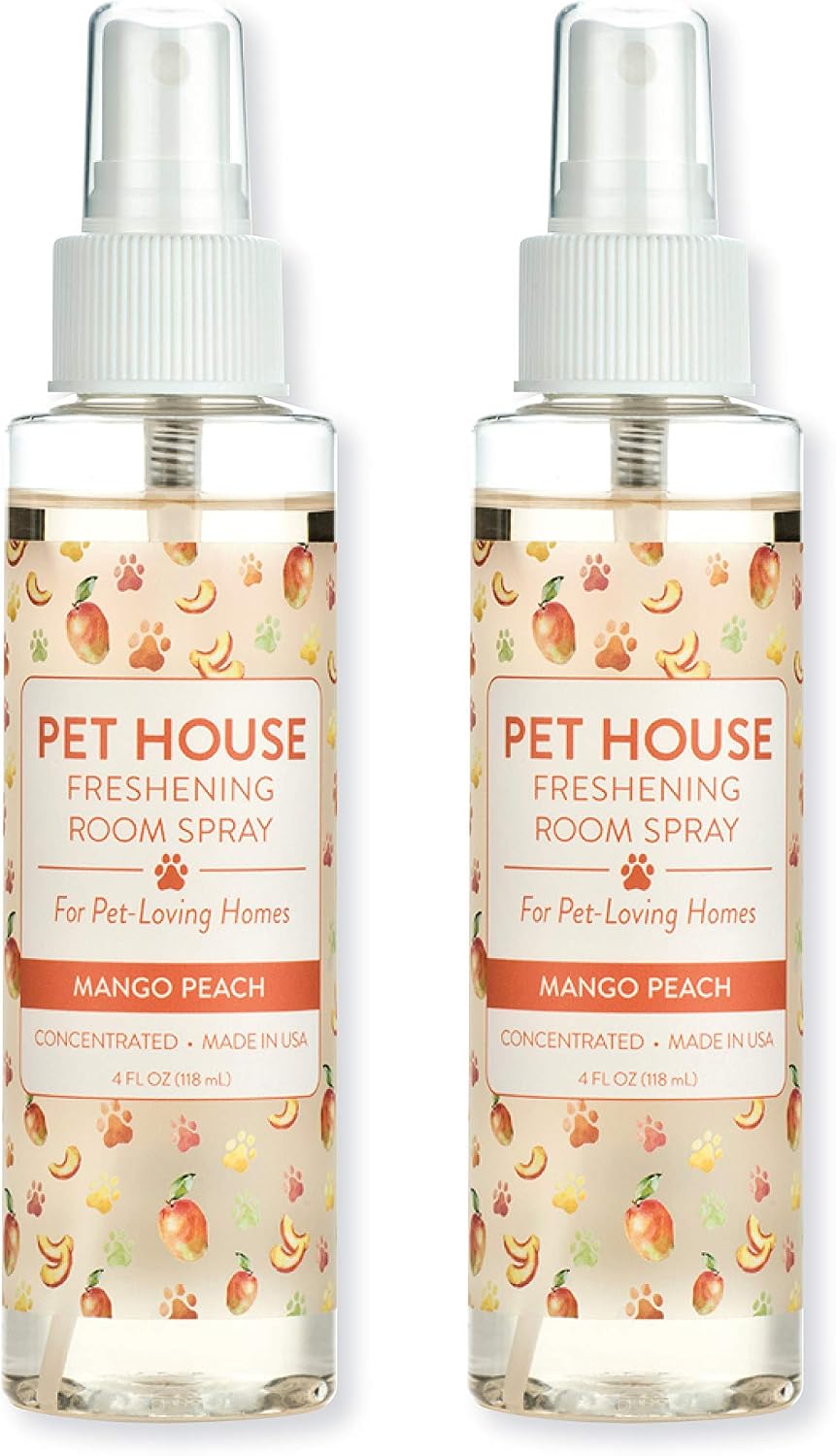 Mango Peach Concentrated Room Spray for Pet Odor, Pack of 2