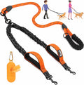 Lukovee Double Dog Leash, Heavy Duty Lead, No Tangle, L