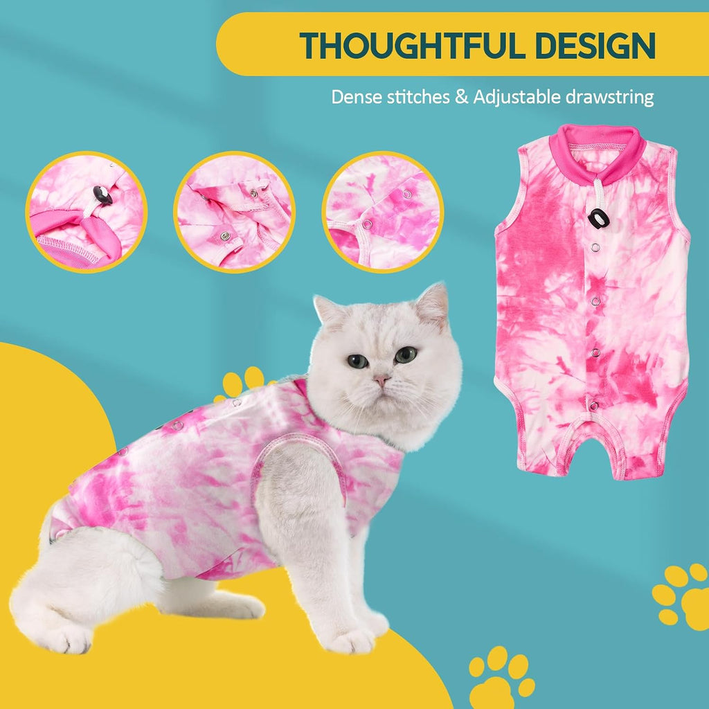 Avont Cat Recovery Suit - Kitten Onesie for Cats After Surgery