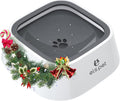 ELS PET Travel Bowl 35oz 1L No Spill Dog Cat Bowl Anti Slip Water Dispenser | 35oz 1l base model, floating disk slow drink, dual spill proof, anti slip, car home use, dishwasher safe, grey, dog cat 