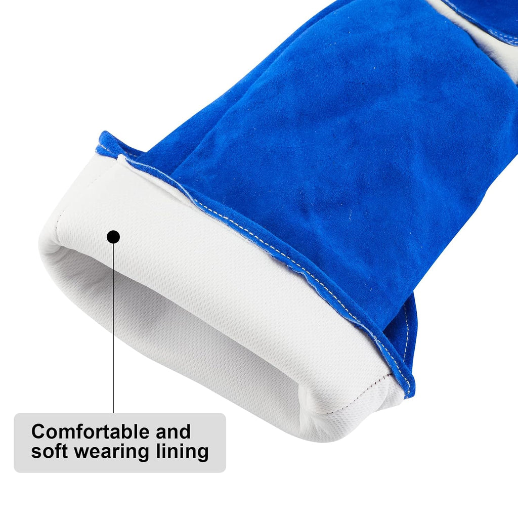 AOWPFVV Animal Handling Gloves Bite Proof for Dogs,Cats, 23.6in Large