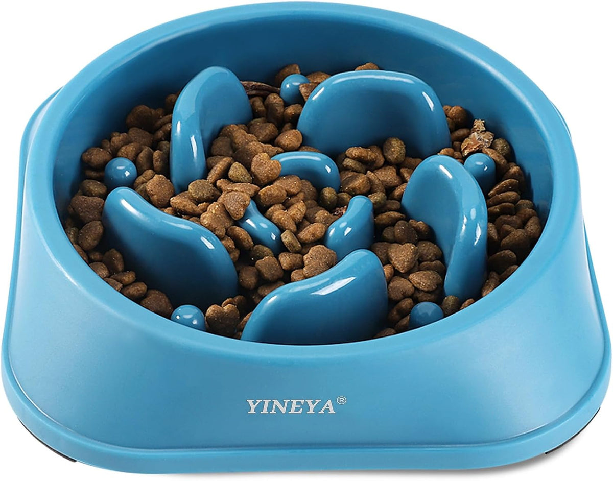 YINEYA Slow Feeder Dog Bowls, Pet Supplies That Slow Down Eating, Pet Food Bowls, Maze Dog Puzzle Feeder for Medium Breed