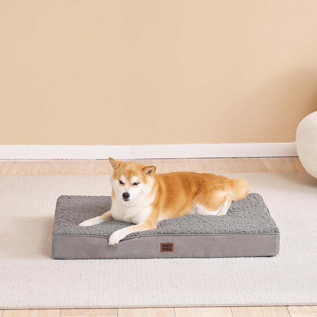 EHEYCIGA Orthopedic Dog Bed Medium with Removable Washable Cover,30x20