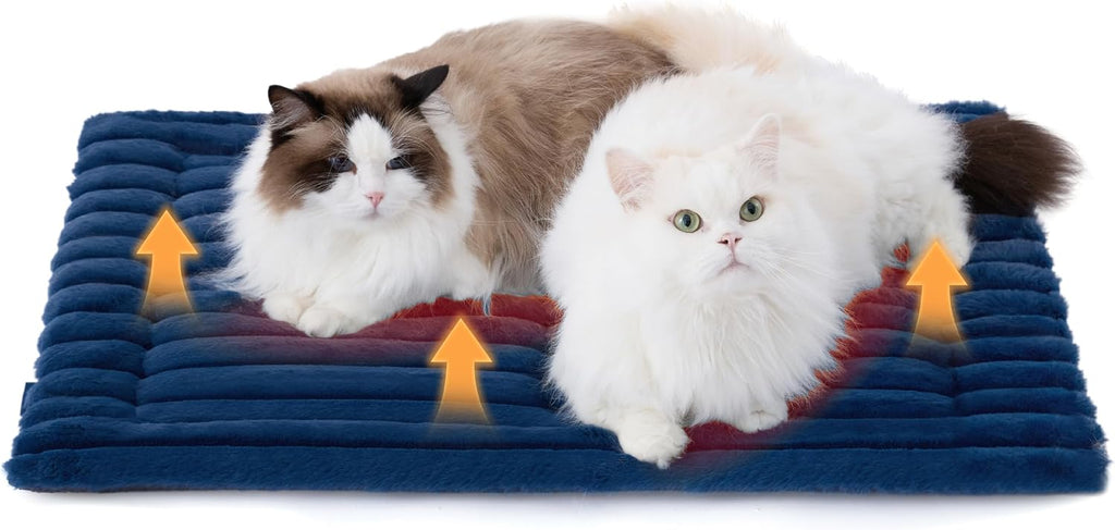 Bedsure ComfyFleece® Self Warming Cat Bed Mat,Medium Self Heating Cat Pad