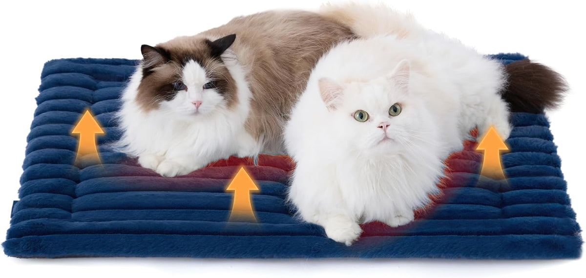 Bedsure ComfyFleece® Self Warming Cat Bed Mat,Medium Self Heating Cat Pad