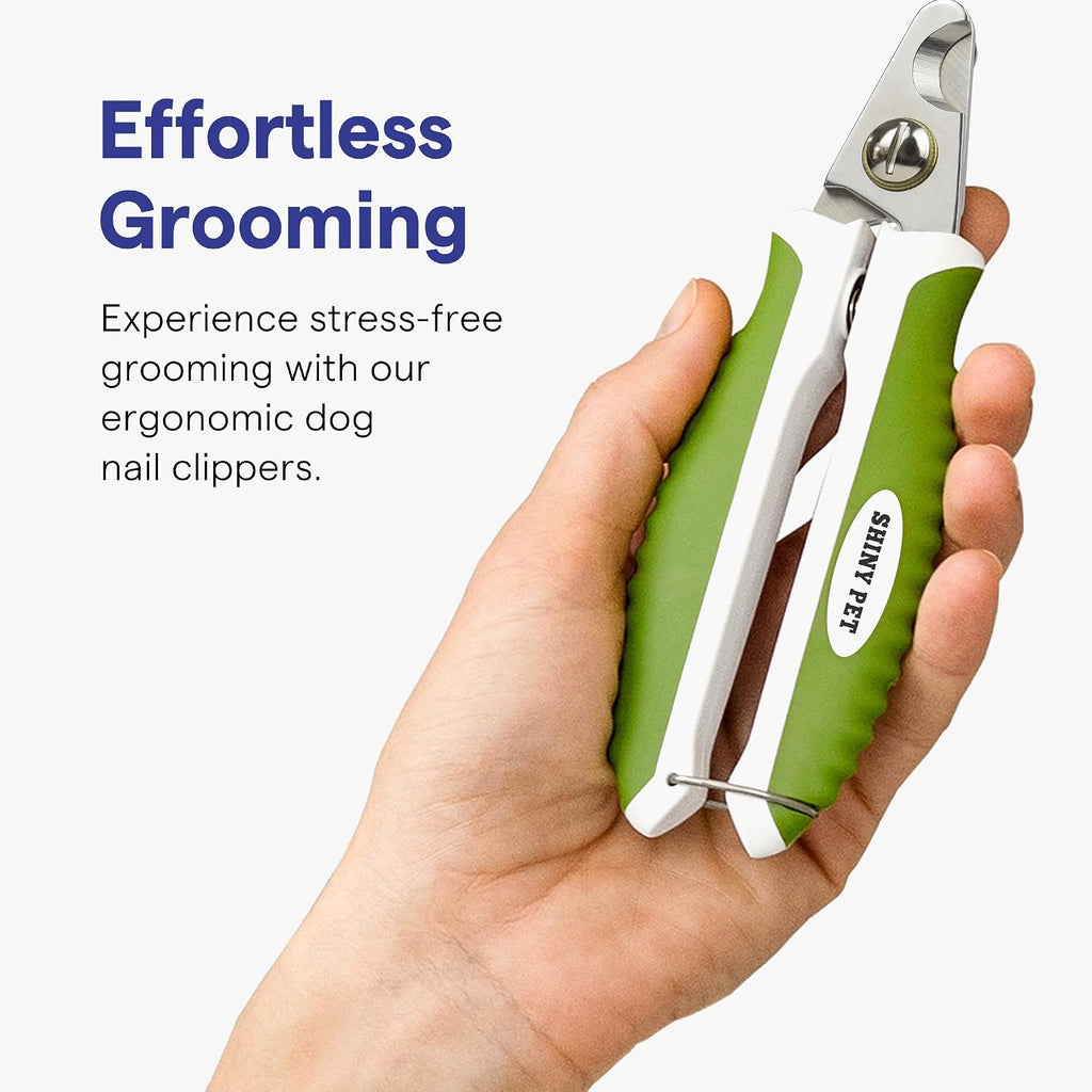 Dog Nail Clippers with Safety Guard - Pet Nail Clippers for Medium and Small Breed - Protective Nail Cutter, Safe Claw Trimmer, Ergonomic Toenail Scissors - Ebook Guide 