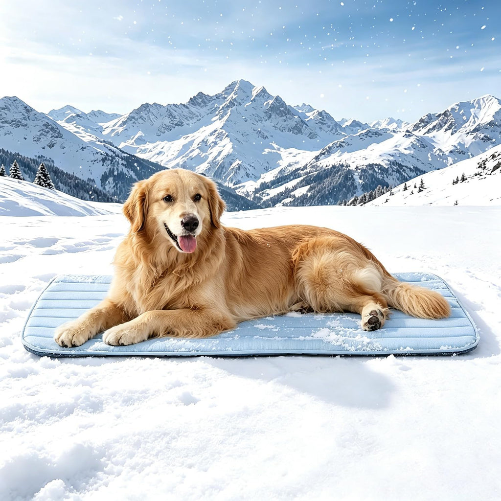 Dog Cooling Mat, 47" x 29" Non-Slip Self-Cooling Summer Pet Mat