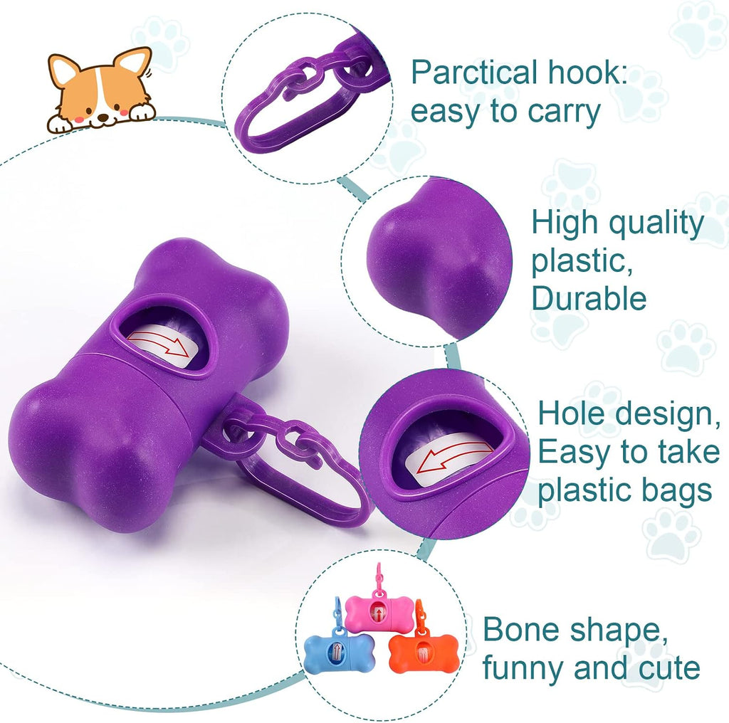 Zhehao 50 Pack Dog Poop Bag Holders for Leashes | Clip-on waste bag holders attach to leashes, belts, or pet gear for walks, travel, parks, homes, and pet businesses