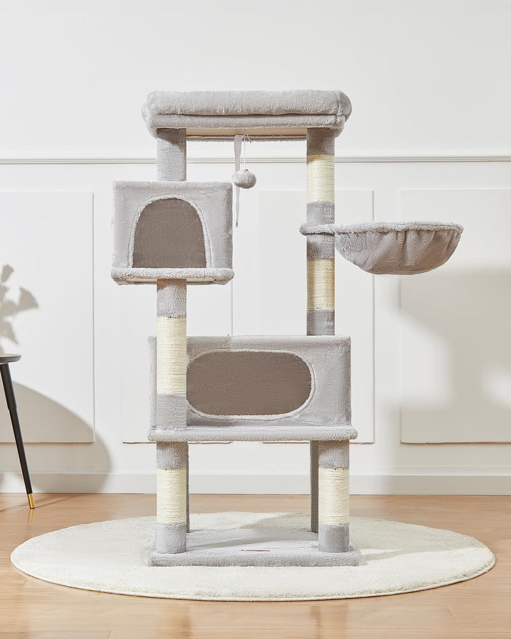 Taoqimiao Cat Tree, 49In Cat Tower for Indoor Cats Large Adult