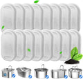 Cat Fountain Filters, 16 Pack Cat Water Fountain Filter for 67oz/2L Cat Water Fountain Stainless Steel, 3.2L/108oz Pet Fountain
