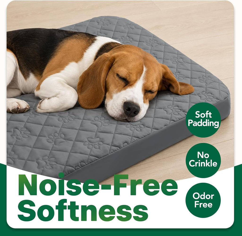 PAWFINITY Small Waterproof Dog Bed Cover Replacement, Fitted Sheet Washable