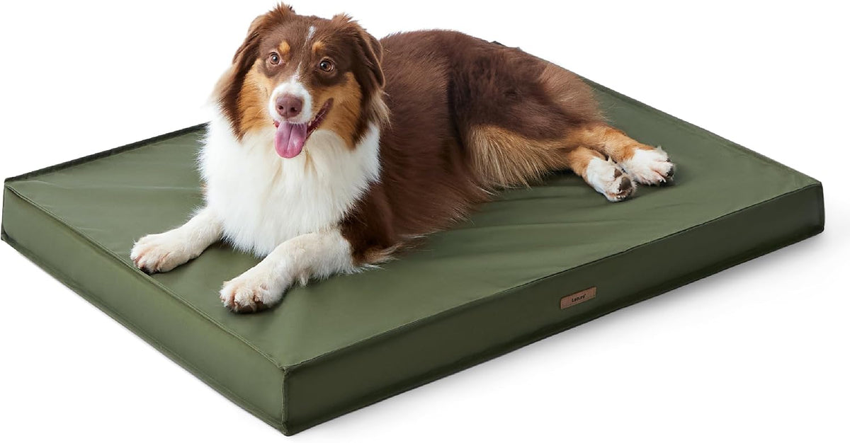 LE SURE Outdoor Waterproof Dog Beds Medium Size,Orthopedic Pet Mat,30x20In