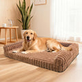 Waterproof Orthopedic Dog Bed for Large Dogs Brown
