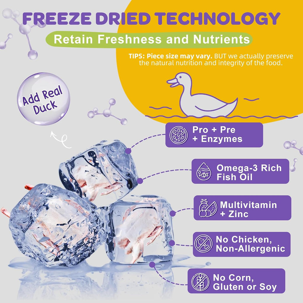 NATURE TARGET Probiotics for Dogs, Duck Flavored - 120 Treats