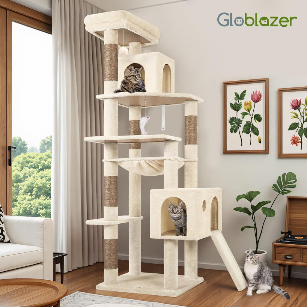 Globlazer F70 Pro Heavy Duty Cat Tree Tower for Indoor Cats Large Adult