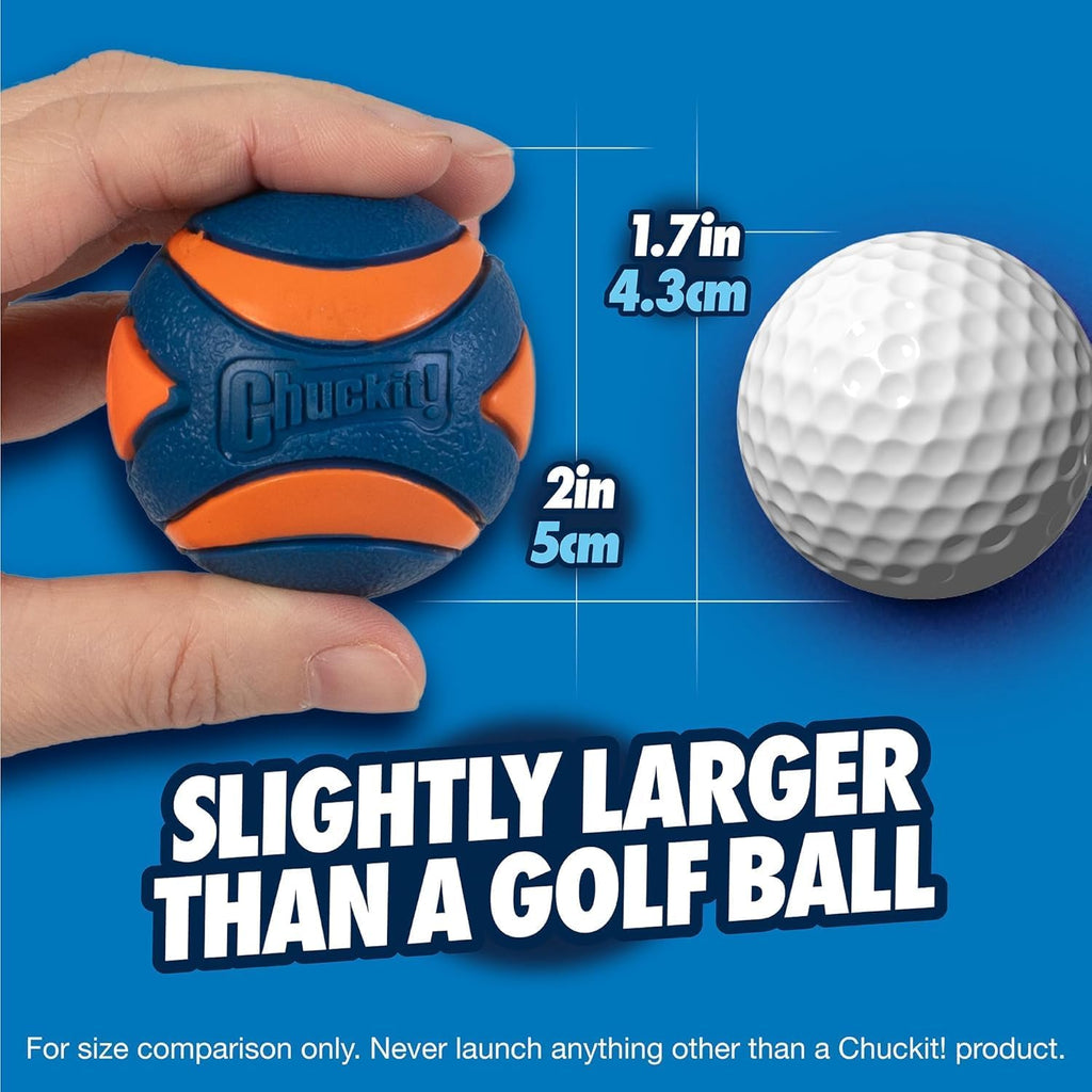 Chuckit! Fetch Pack Dog Balls, Small 2in, 3 Pack, High-Bounce, Floats | Interactive Dog Toys Featuring High-Bounce Fetch Ball, Floating Ultra and Rugged Balls, Durable Design