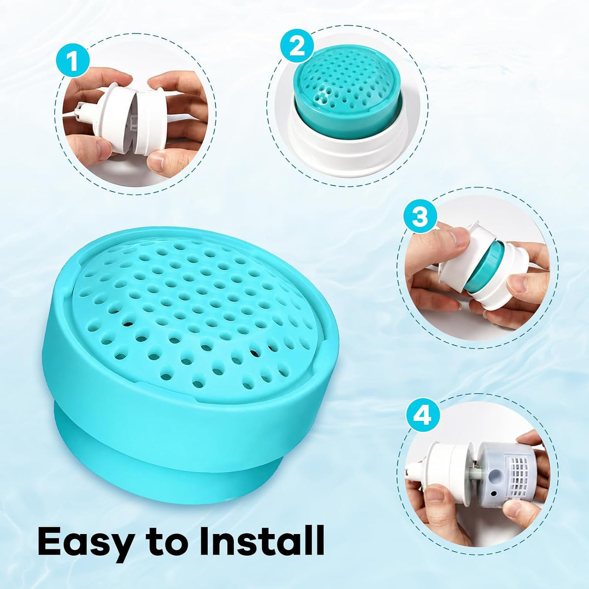 Cat Water Fountain Filters,Replacement Filters for 2.7L /91oz Glass Cat Water Fountain (8 Packs)