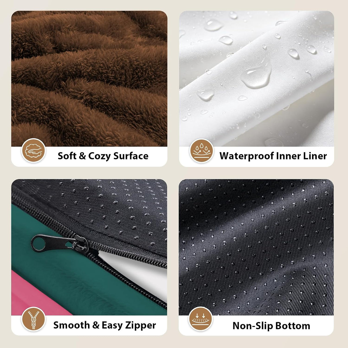 Chez Paw Waterproof Orthopedic XL Dog Bed for Large and Extra Large Dogs