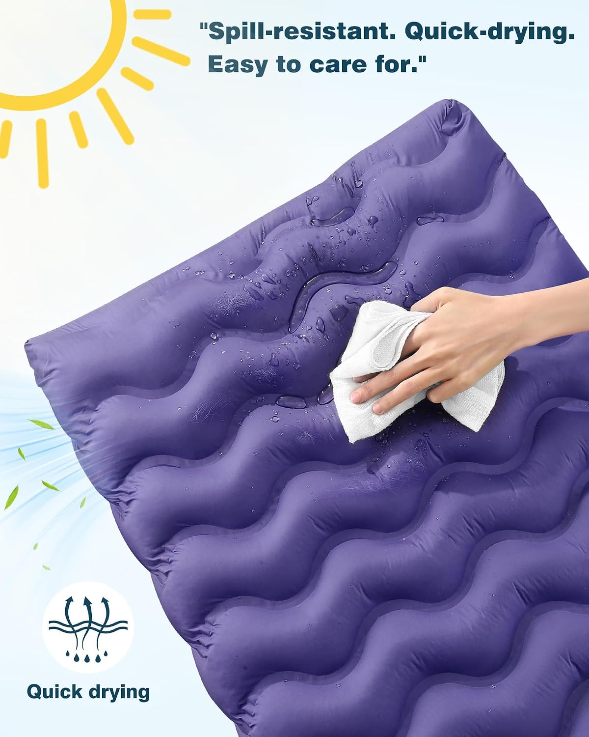 Washable Dog Bed, Cooling Dog Crate Bed Mat with Memory Foam, Water-Resistant Outdoor Dog Bed for Large Medium Small Dogs