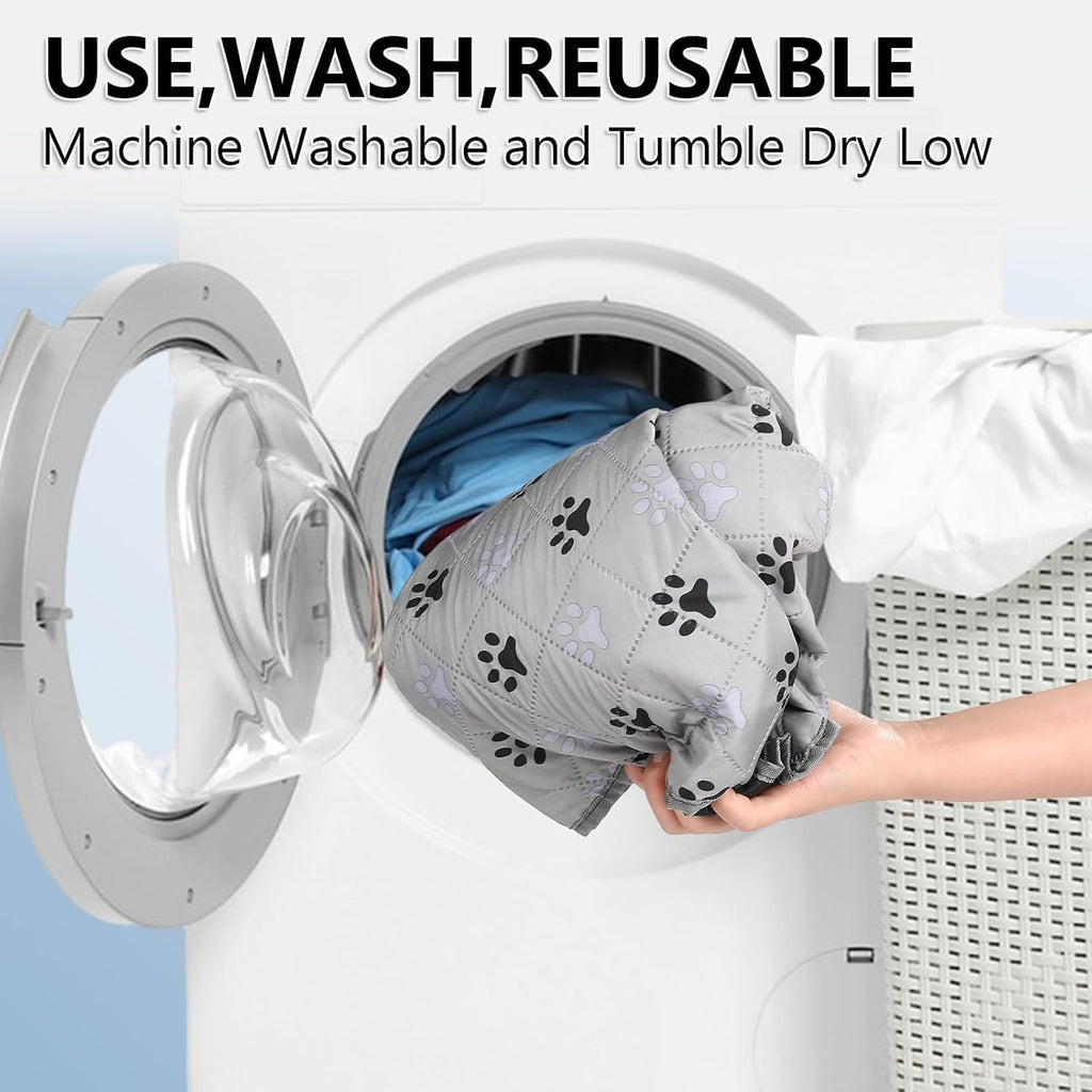 FUWERY Washable Pee Pads for Dogs ,36"X41", Grey, 2 Packs | Thick Heavy Absorbency, Reusable, Prevent Leakage, Non-Slip Pee Pads for Puppy Playpen, Potty Training