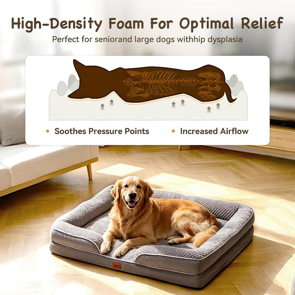 Orthopedic XLPlus Dog Bed Extra Large with Removable Washable Cover