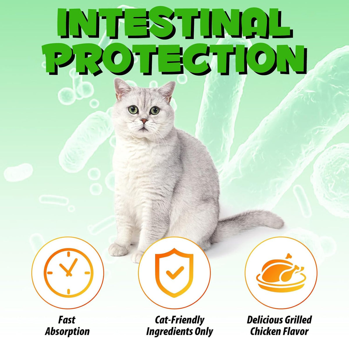 Natural Laxative for Cats with 6 Probiotics, Cat Constipation Relief Drops